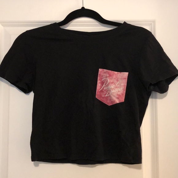 panic at the disco pink crop top